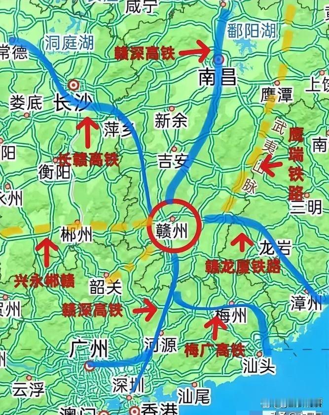江西赣州地处江西南部，是江西的省域副中心城市，同时也是赣粤闽湘四省中心城市！作为
