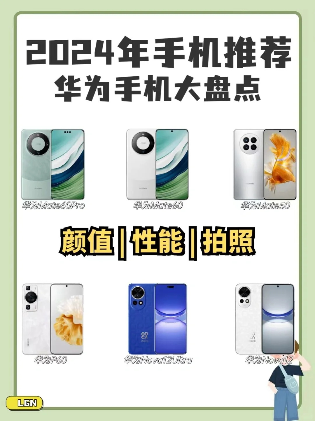 华为手机大盘点