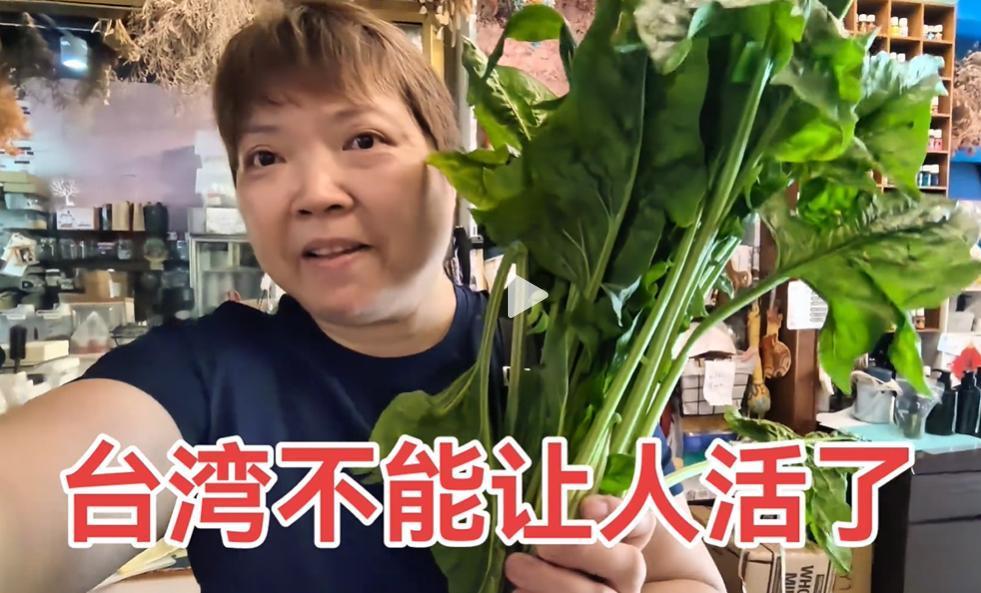 真没想到，台湾蔬菜价格高的离谱！
台湾主播直言，昨日去菜市场花60台币，只够买三