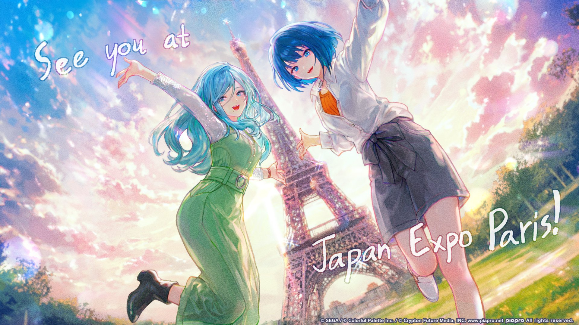 世界计划多彩舞台  pjsk pjsk国际服japanexpo paris参展贺