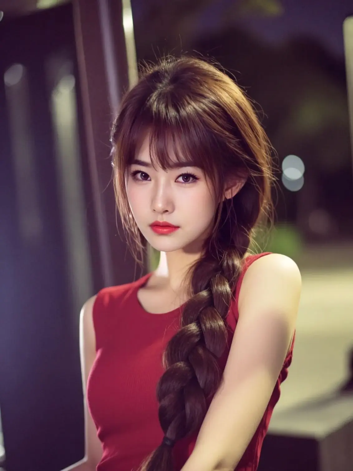 AI夜影少女照 ai创作