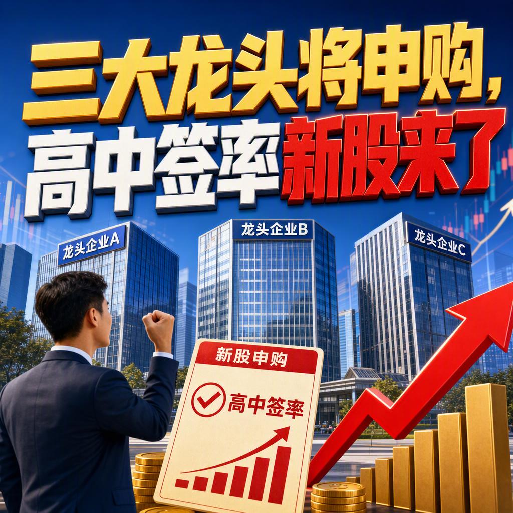 4只新股扎堆申购，2只中签率大概率偏高，3家还都是各自赛道的龙头。
这波打新窗口