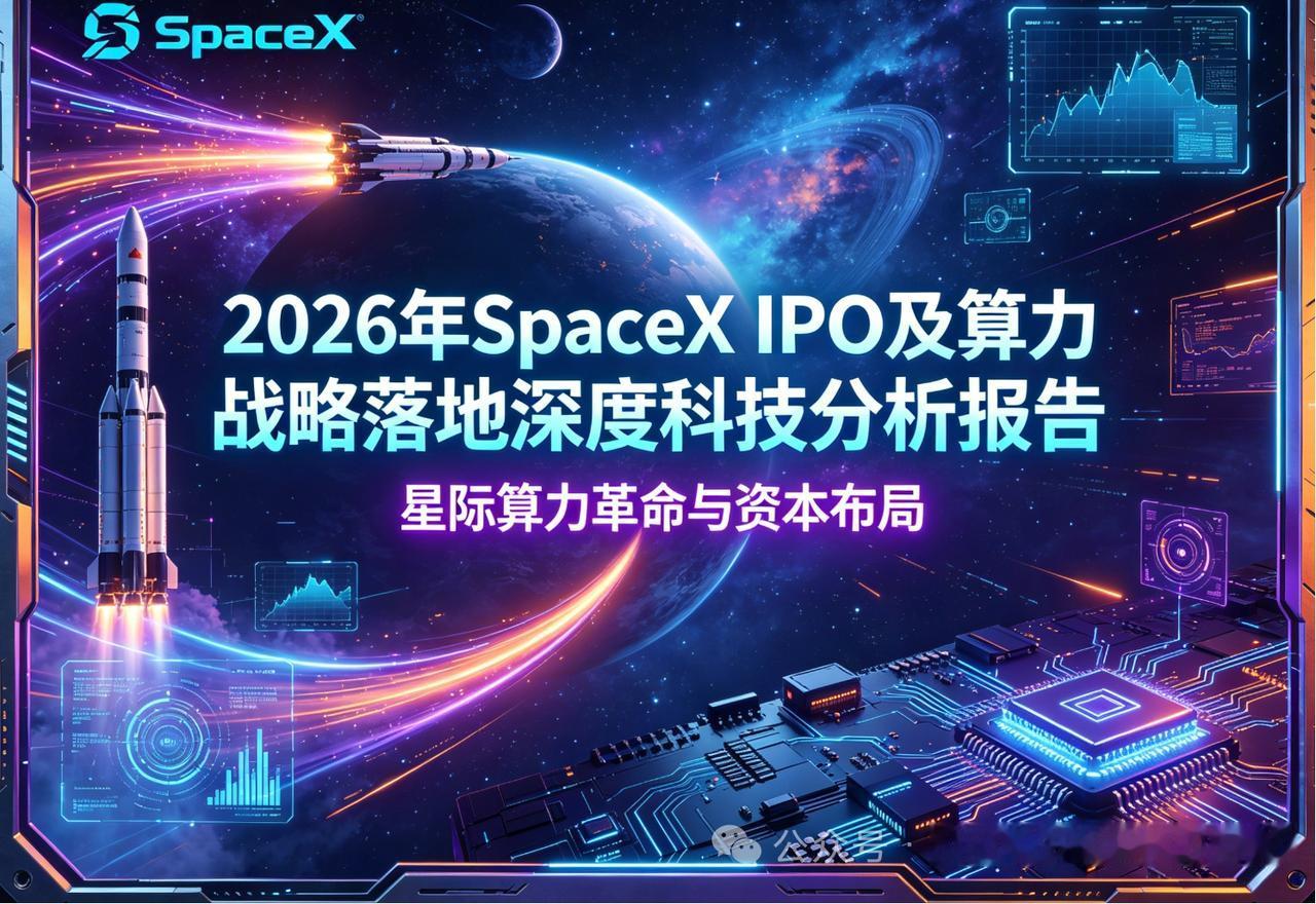 2026 SpaceX世纪IPO落地！天地一体算力战略深度拆解，产业链红利明确