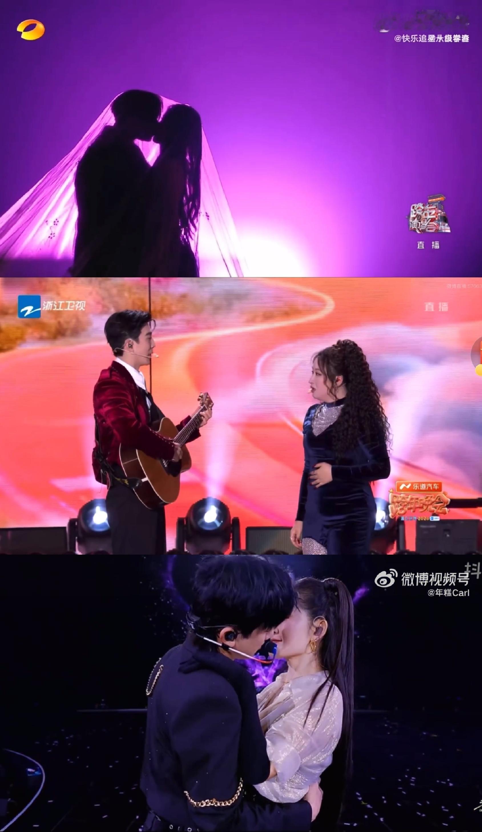 李川求婚锤娜丽莎，黄子韬徐艺洋亲上了，张杰谢娜亲上了吗……跨年晚会是你们208谈