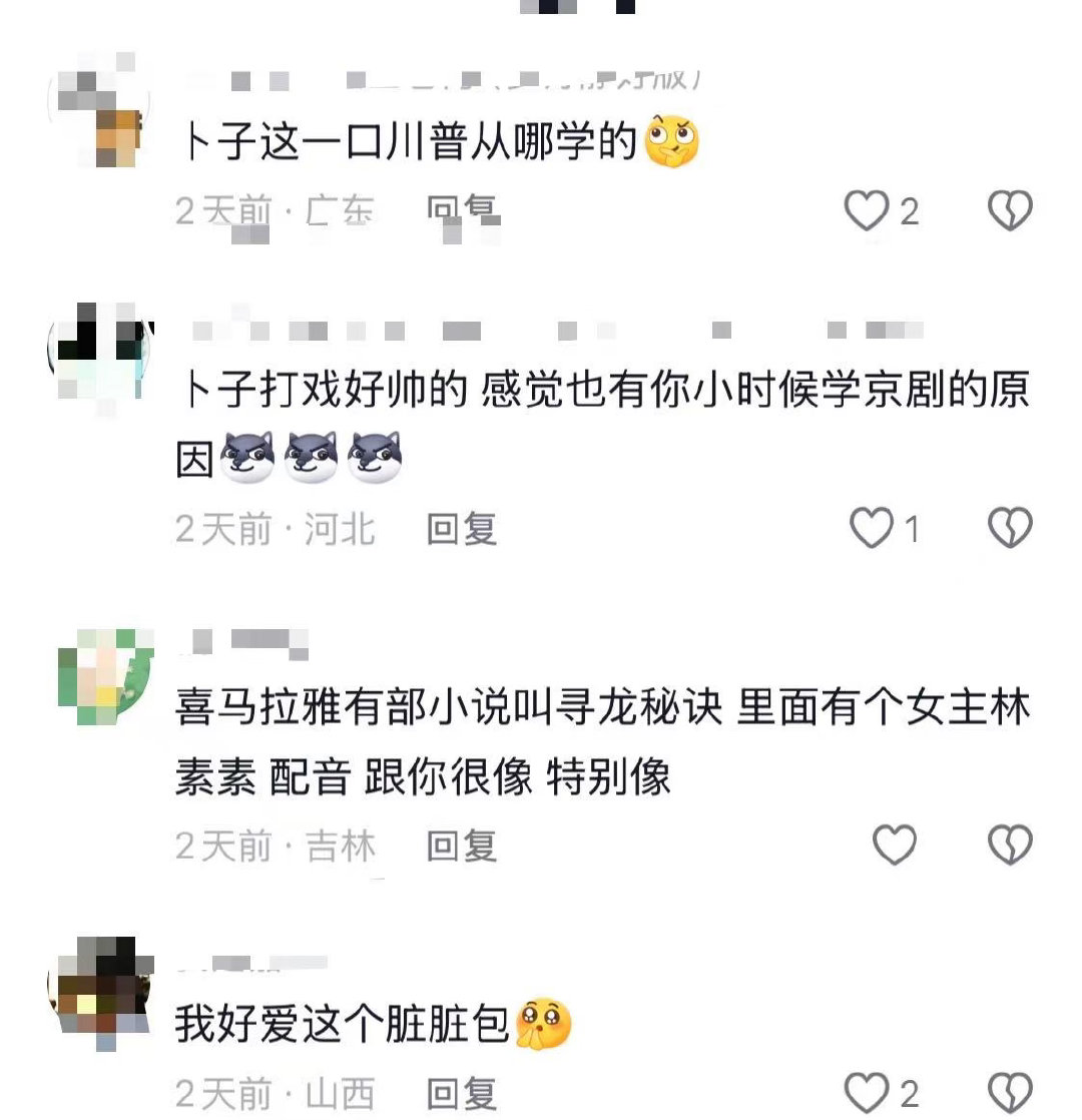剧都看完了才知道是卜冠今演的卜冠今黑的认不出来追剧追到结尾才恍然大悟，原来角色是