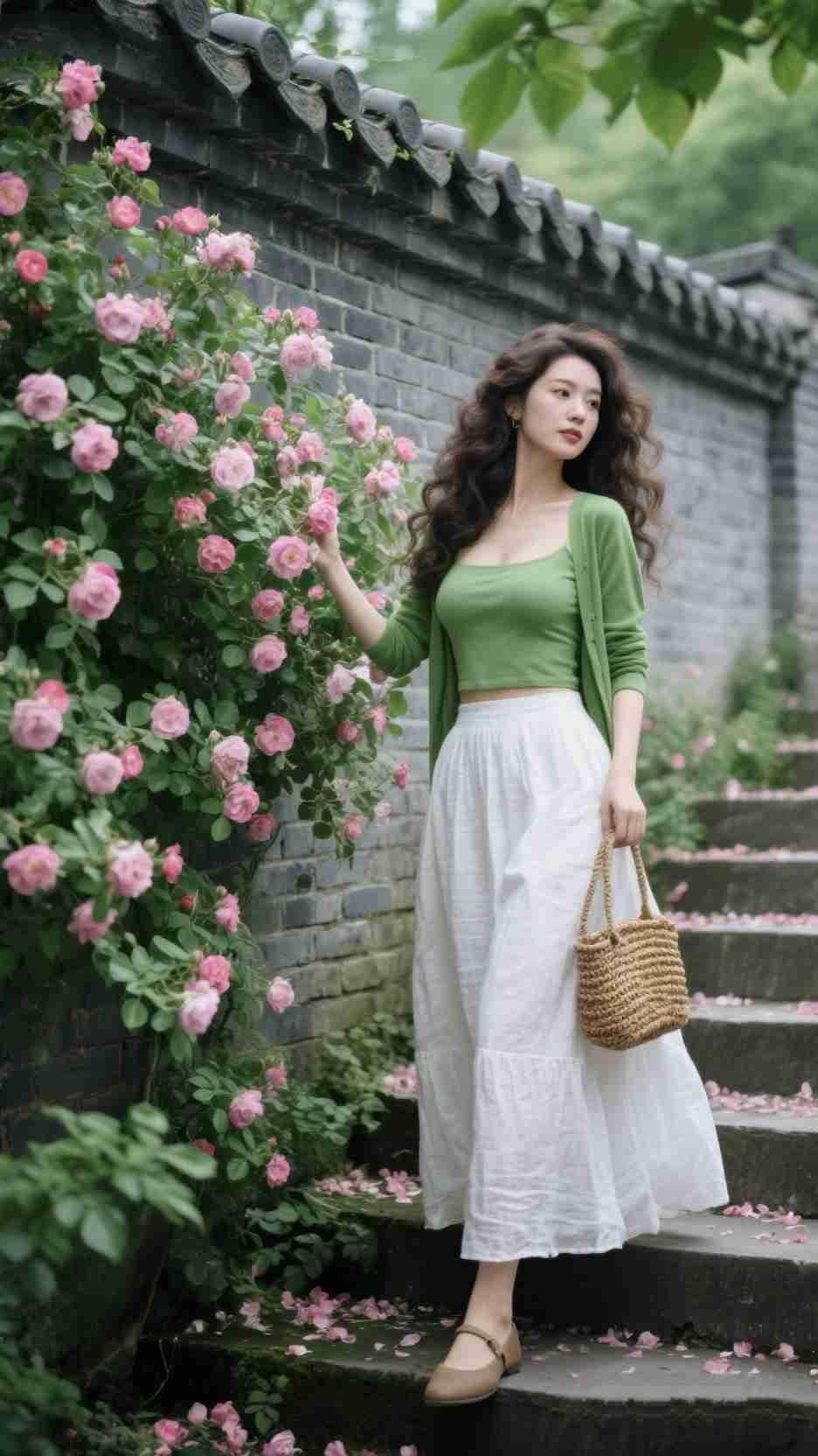 我的今日状态：💪🏻充满干劲
我这里的天气：🌤️多云
《蔷薇满墙》
 
青瓦