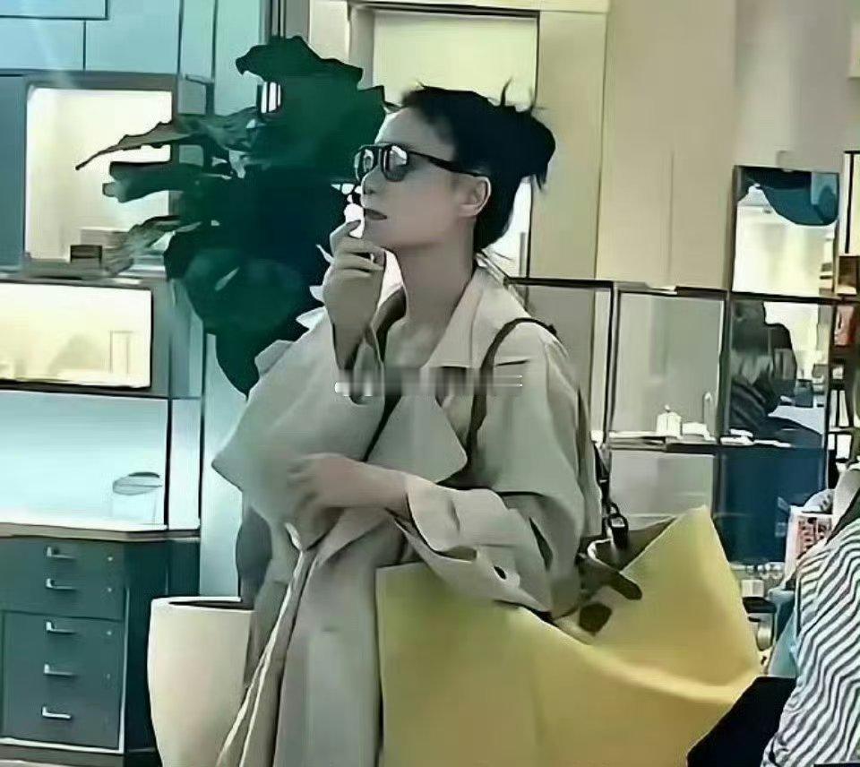 王菲在意大利购物，有人说王菲背的大妈包，没想到明星也会买这么大的一个包，装的多吗