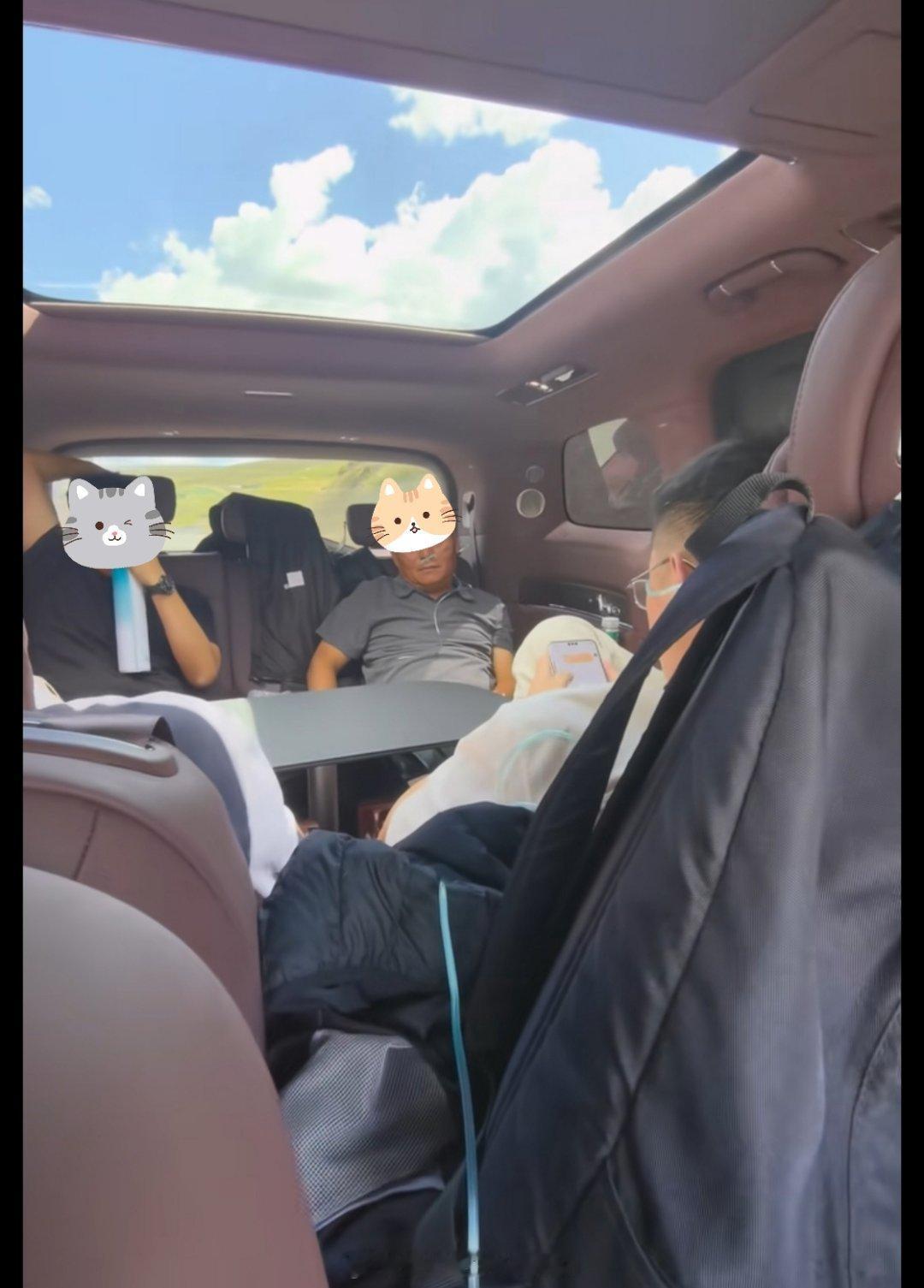 海拔4000米，车主开着智界V9全车人吸氧[doge]。车载制氧机（M9，V9，