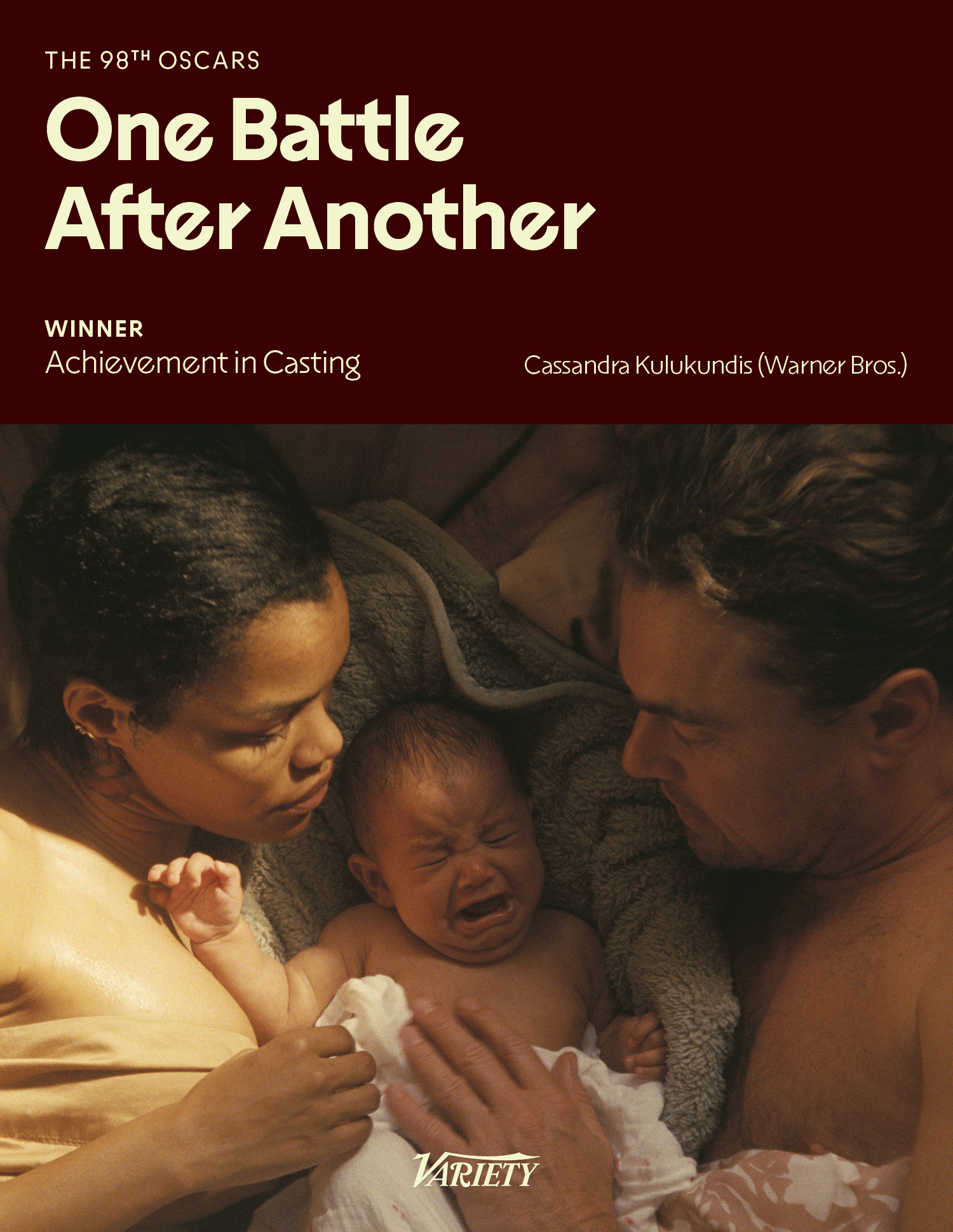 OMG！恭喜一战再战获得第98届奥斯卡最佳选角！今晚第一个冷门！这也是奥斯卡史上