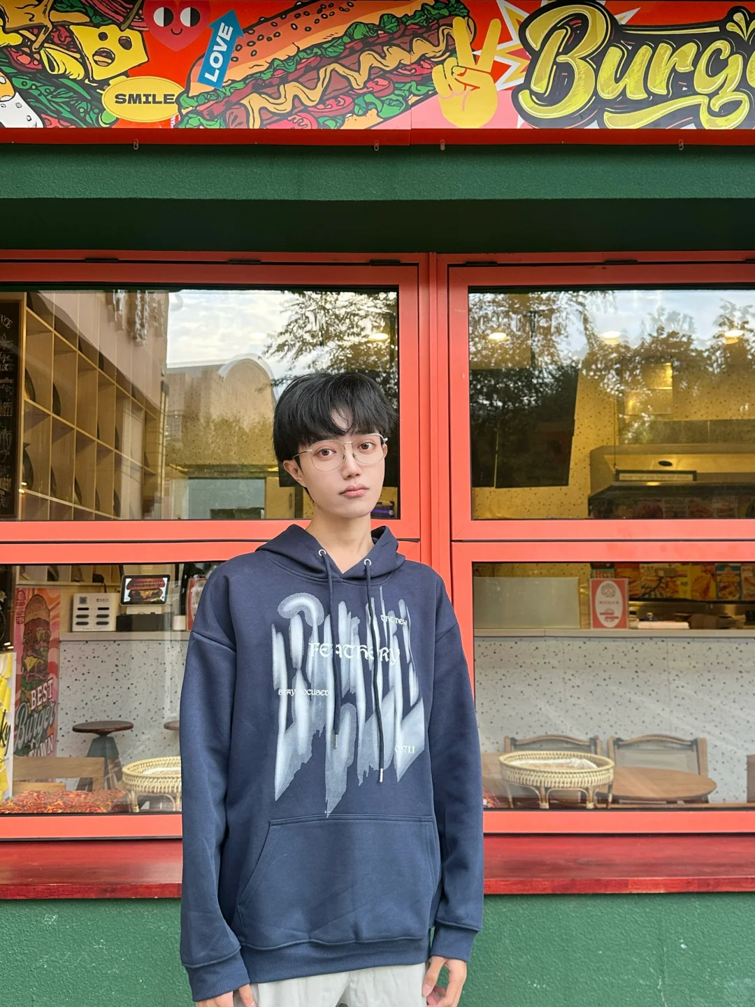 初秋穿搭|慵懒美式连帽卫衣🧢