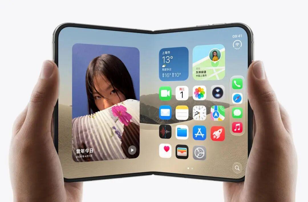 【iPhoneDuo折痕焦虑】
折痕只是痒点，干嘛用才是痛点。
苹果目前也没有解