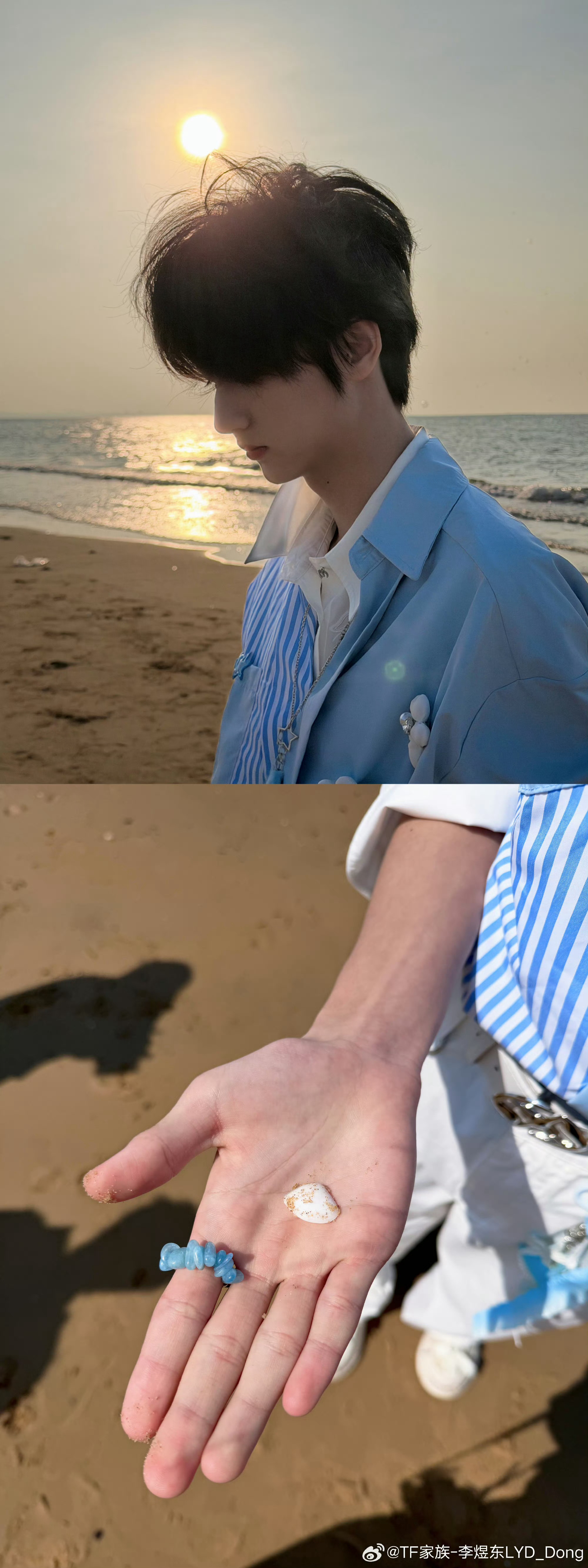 李煜东第一次到海边李煜东第一次到海边，眼里有光，心里有浪