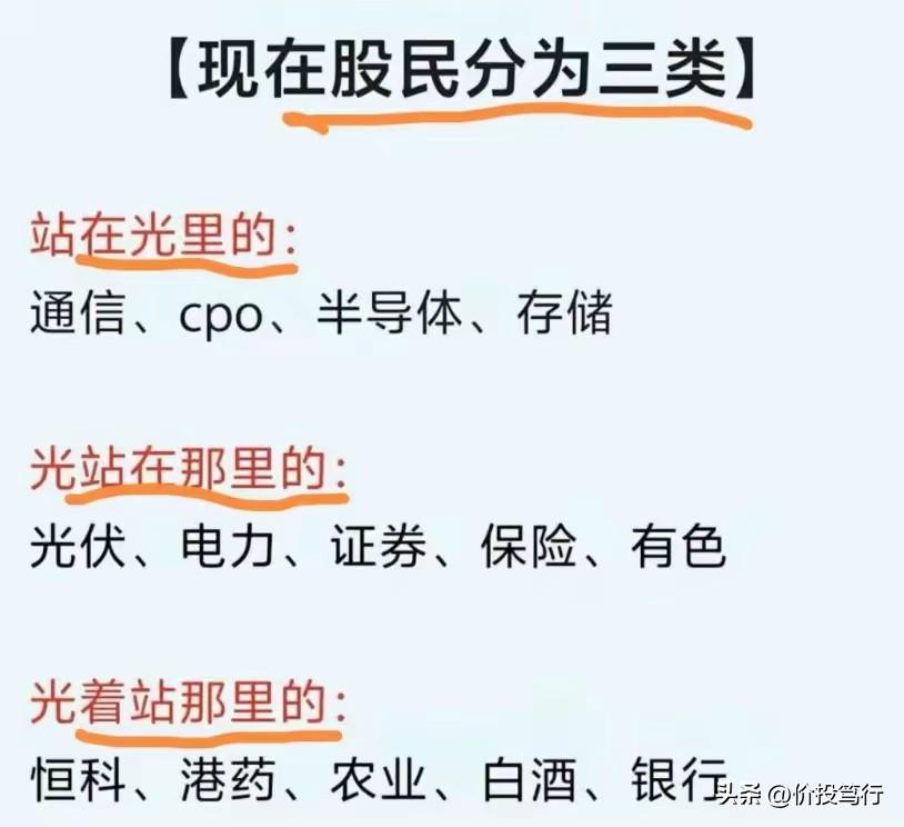 这个分类很有趣，我属于第三类，光着站那里的，第一大重仓股贵州茅台，第二大重仓股招