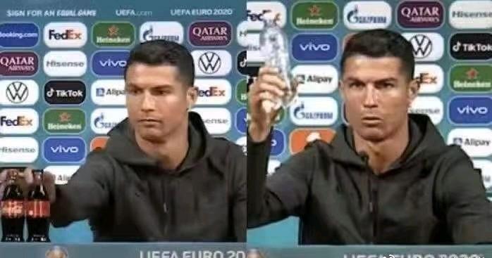 C罗这个移动可乐瓶的动作让可口可乐公司市值蒸发了40亿美元。可见C罗的自律有多可