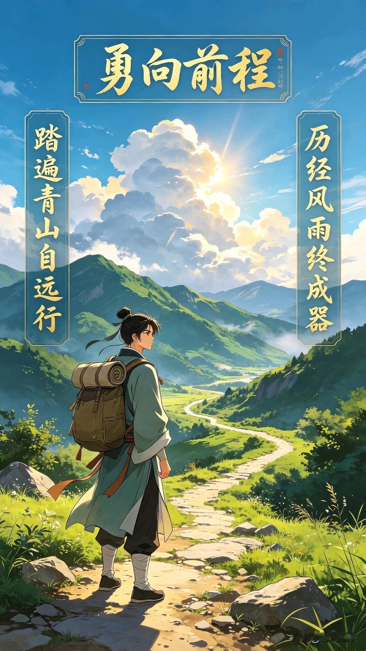 风雨过后，前程自有光亮
 
“如果你正处在难处，别放弃，风雨过后，前路自有光亮。