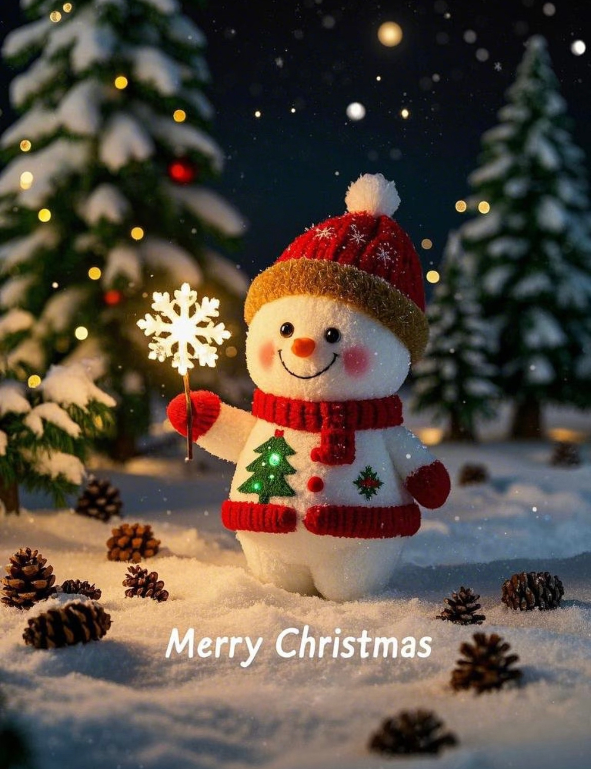 愿你的微笑比烛光更耀眼，在这个冬季绽放出最美的光芒。圣诞🎄节快乐～ 