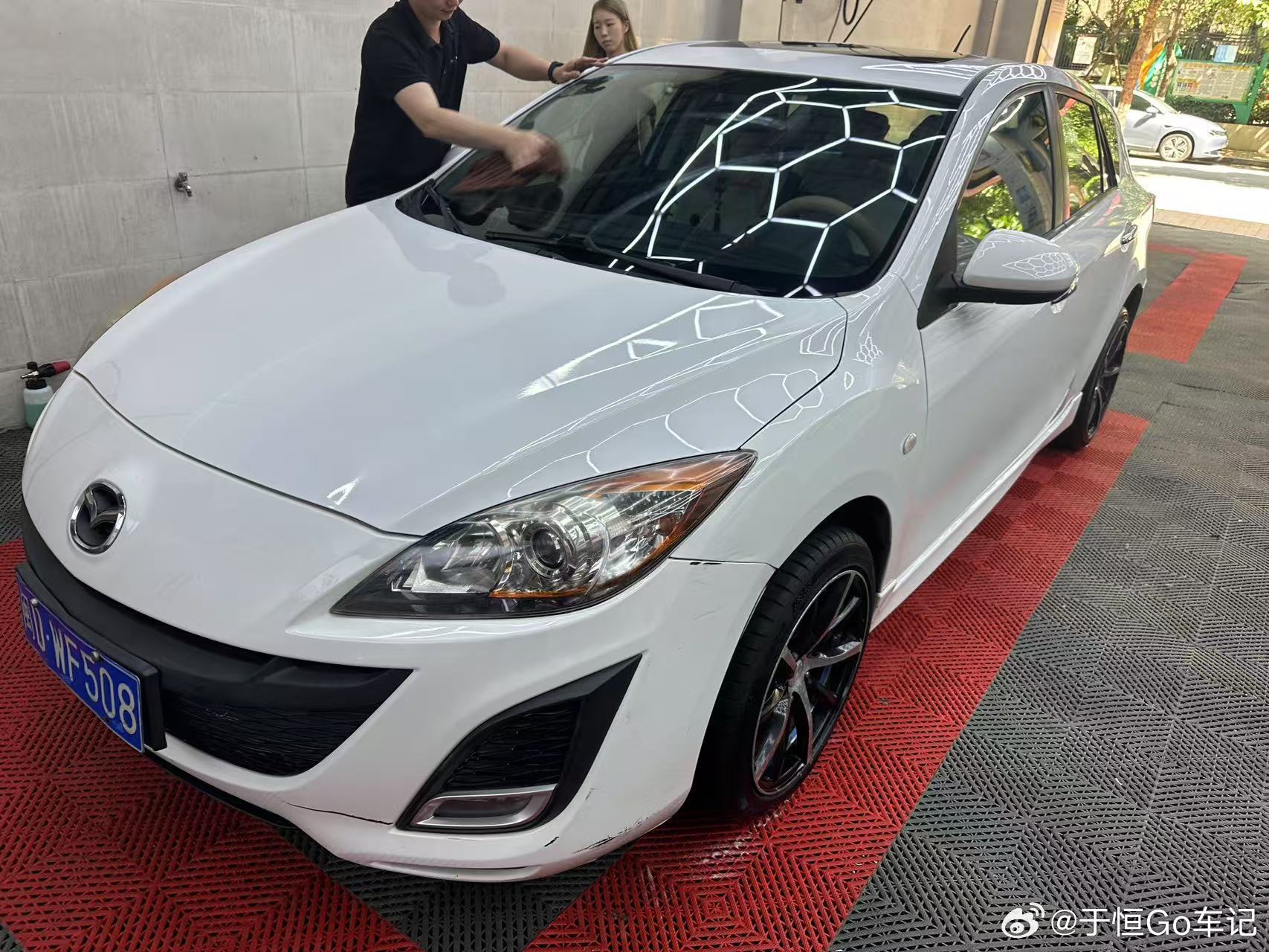 于恒二手车库[超话] 有没有小姐姐需要代步车的，马自达3星骋这车还可以，12年2
