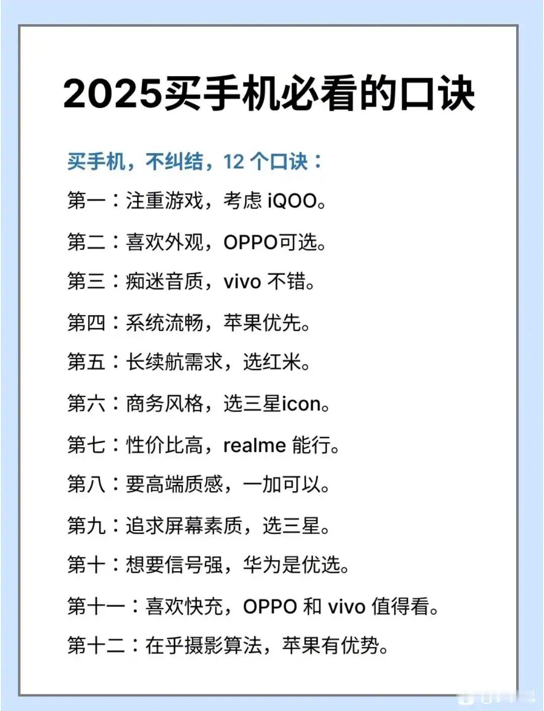 2025买手机必看的秘诀 ​​​