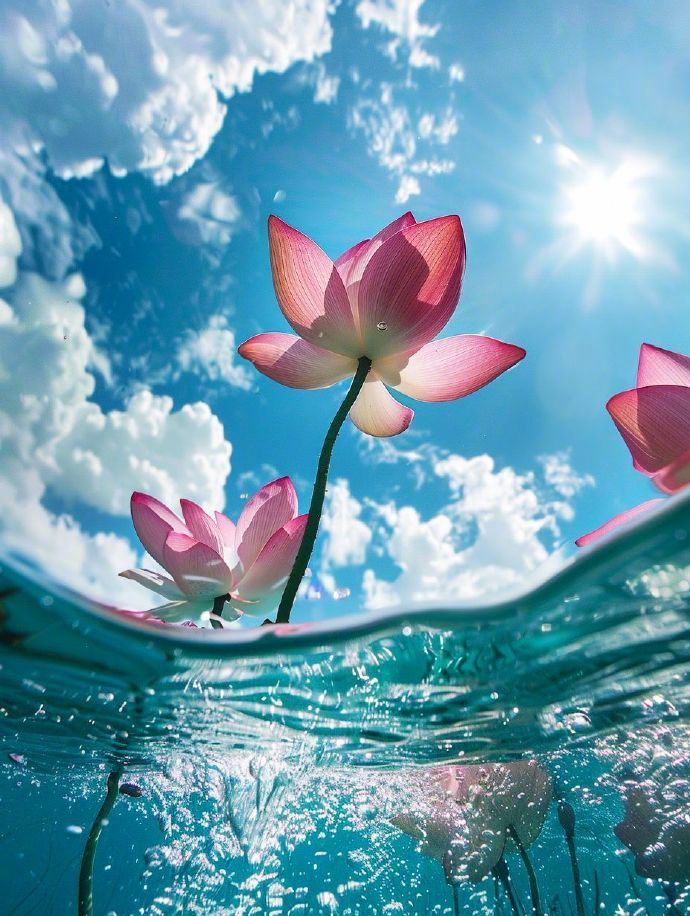 “ 不与群芳争俗艳，一心只做池中仙 .. ” 