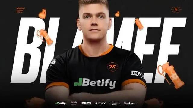 #CS2# Fnatic战队宣布：Astralis的步枪手blameF正式加入 