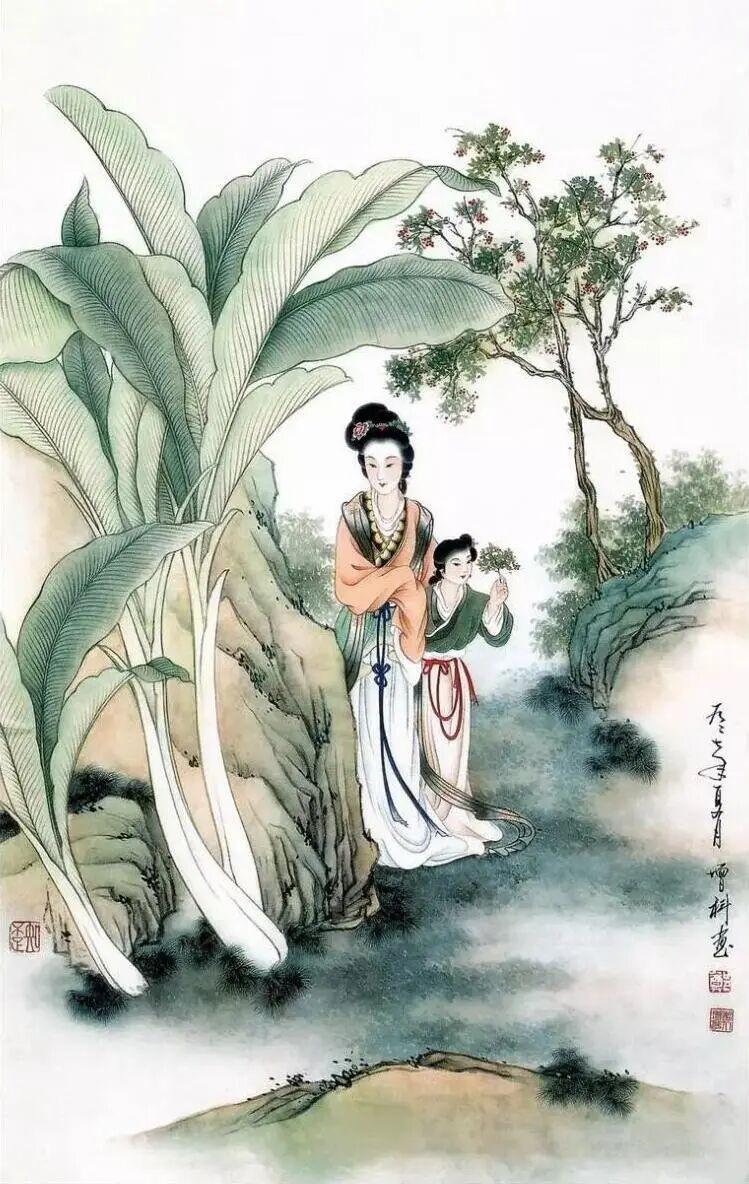 工笔仕女画欣赏