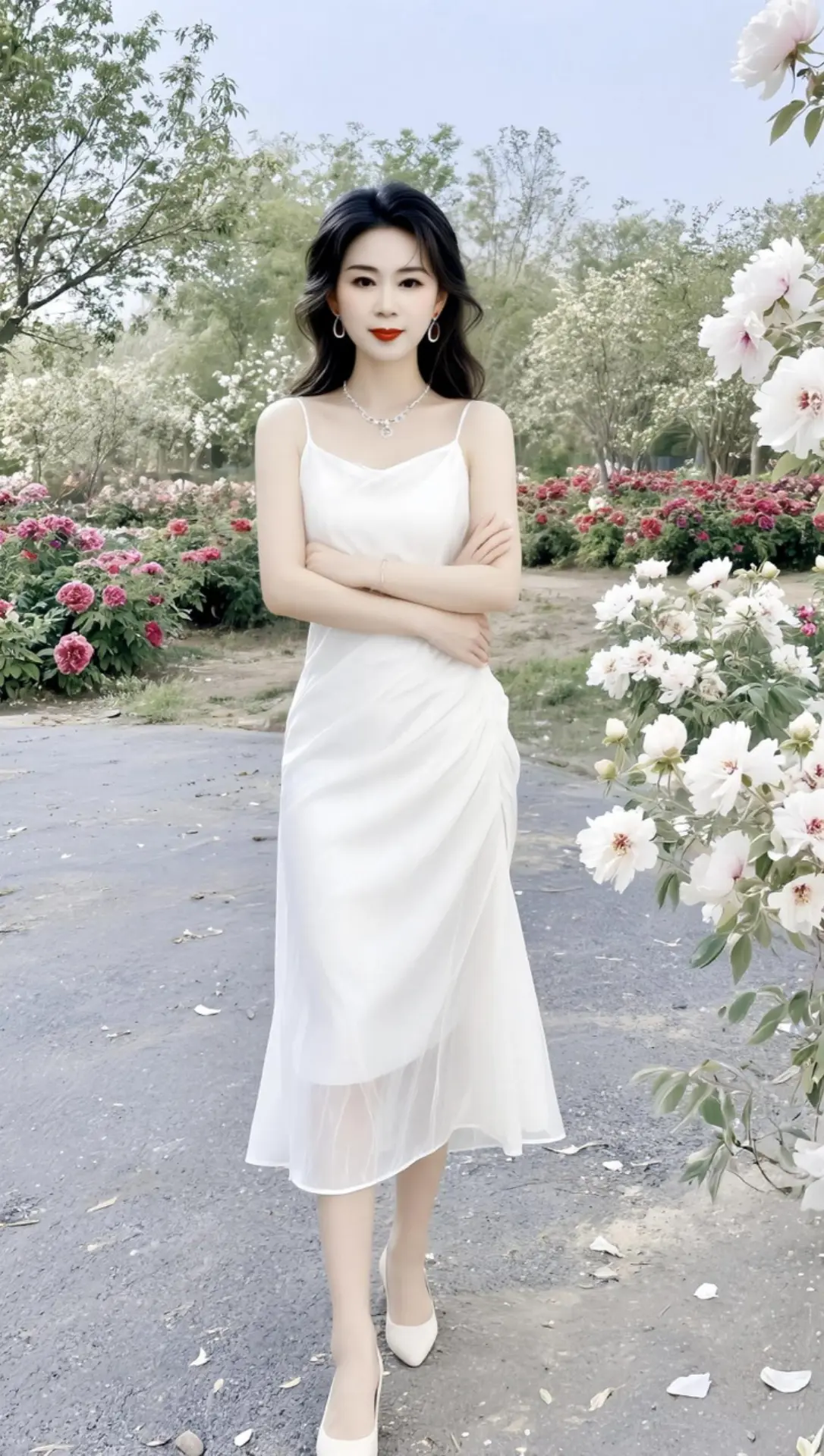AI牡丹园淑女风写真 ai创作