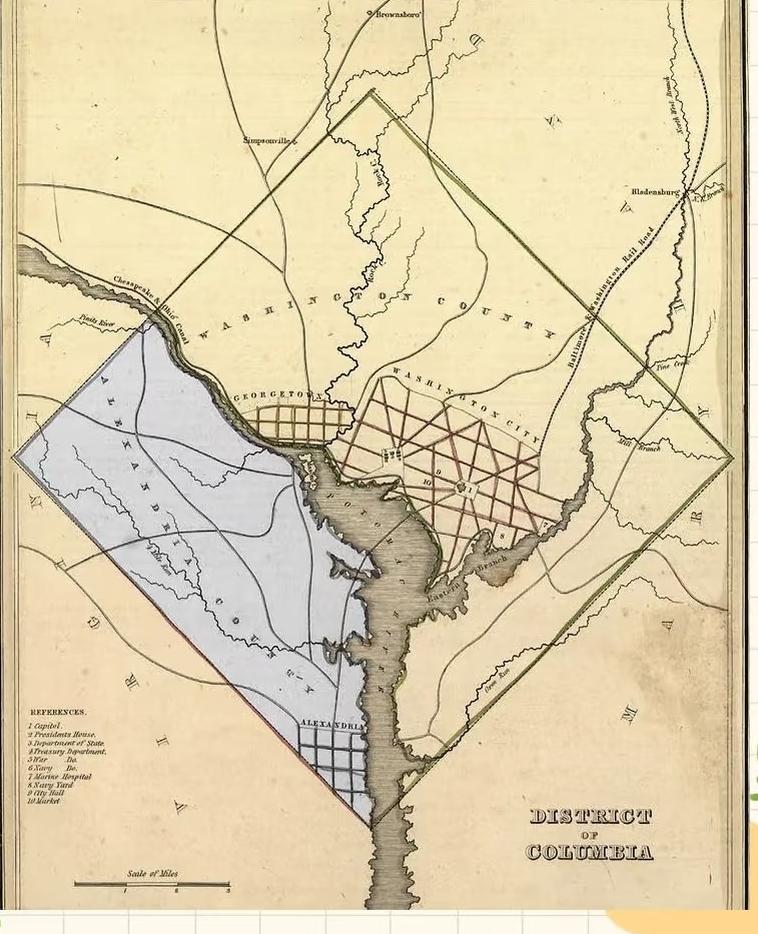最早的华盛顿特区。这才是强迫症爱看的城市[吐舌]