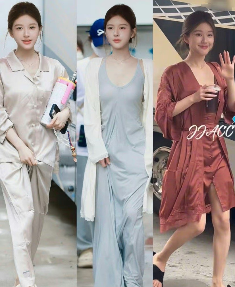 许我耀眼赵露思连睡衣都是精致的，这要是火不了岂不是更尴尬？ ​​​