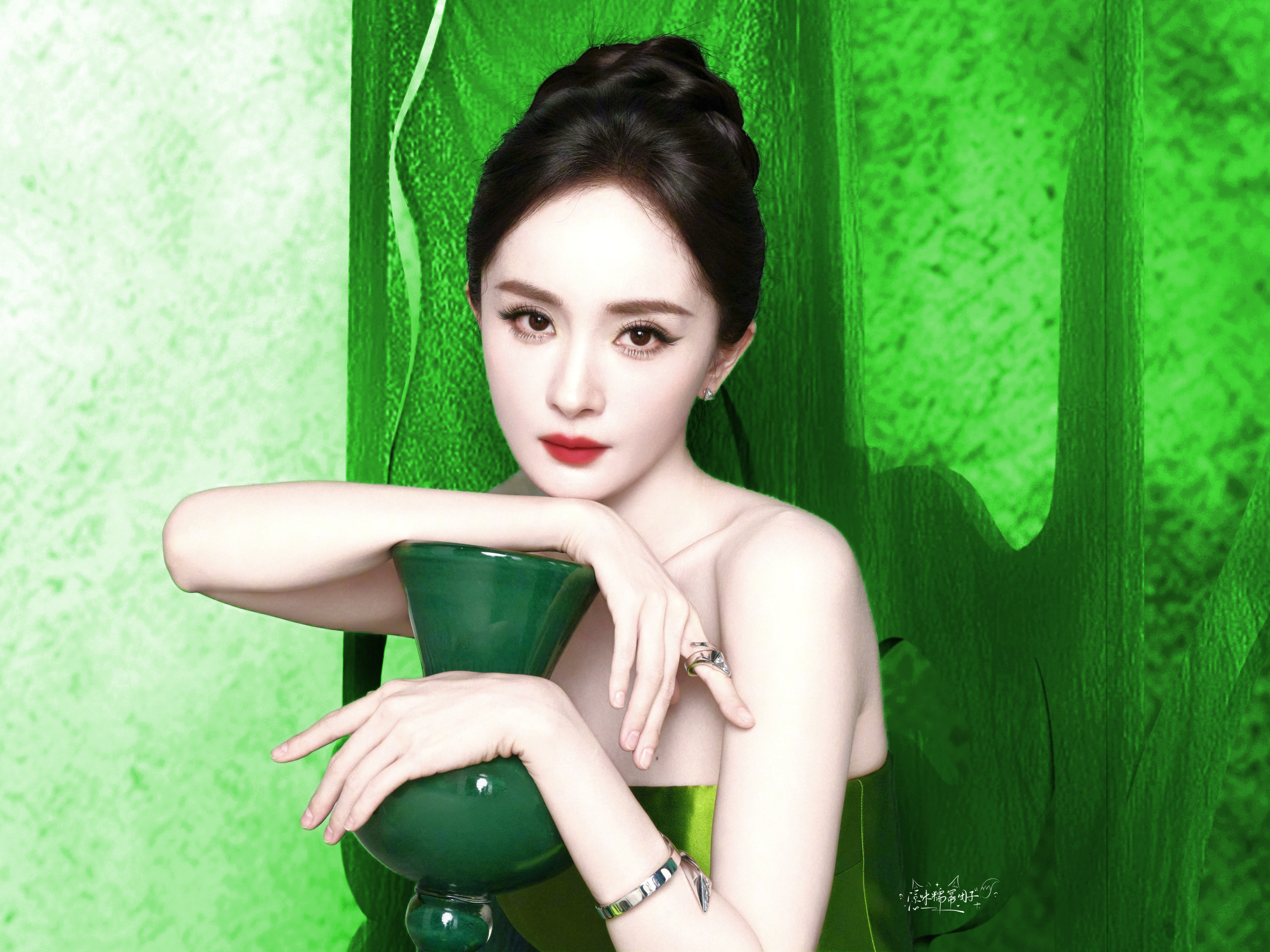 ▶🟩🍃杨幂 绿瓷美人