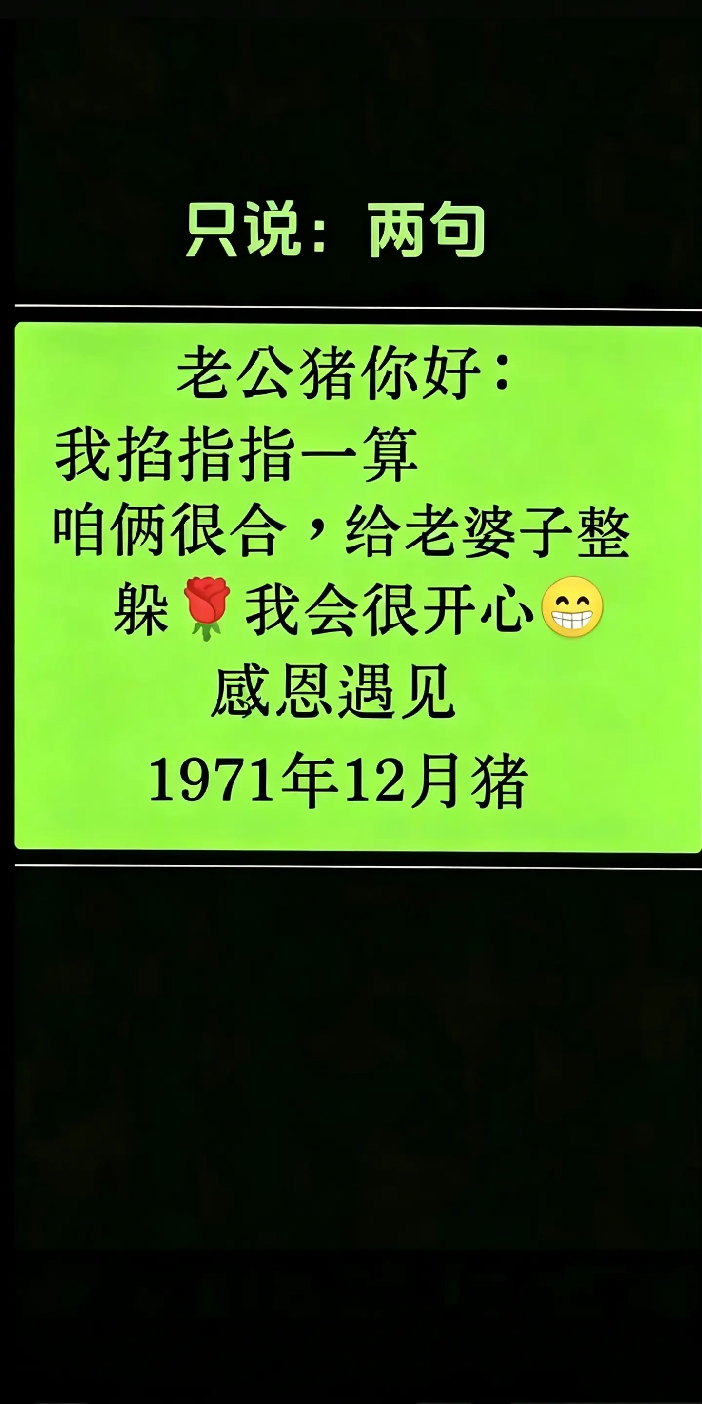 71年的猪 茫茫人海遇到就是缘分 二创激励计划 感恩遇见每一位朋友