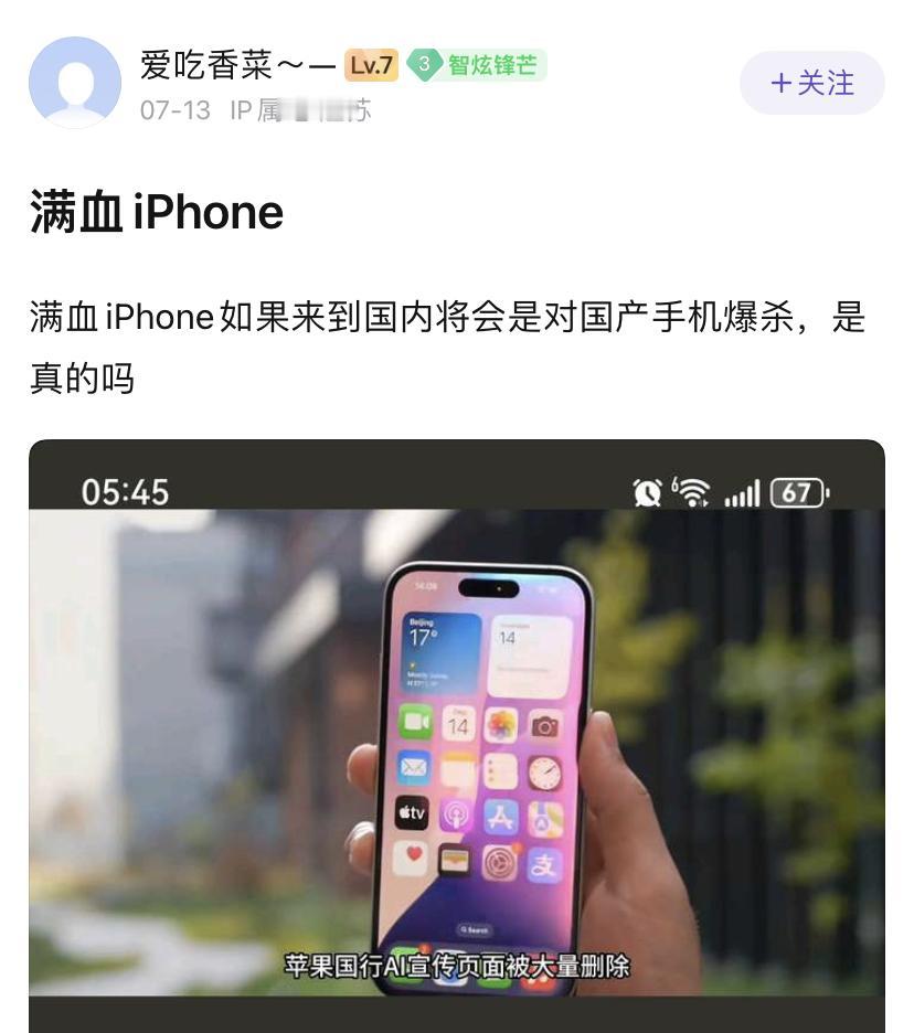国内果粉的最终幻想。