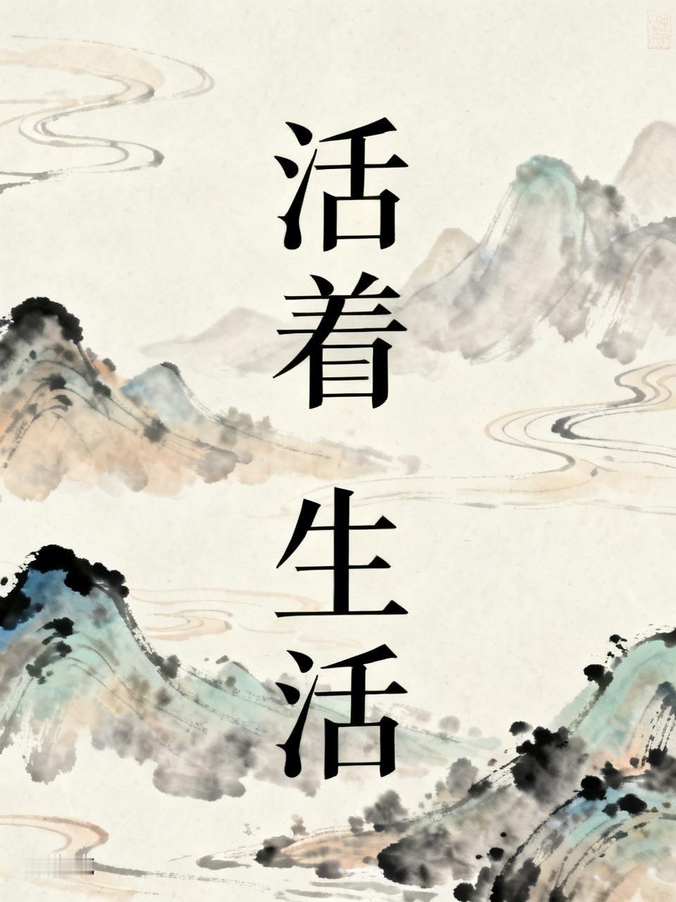 活着和生活确实是两回事，差别大了去了。活着，不过是生物层面的存续，像行尸走肉般，
