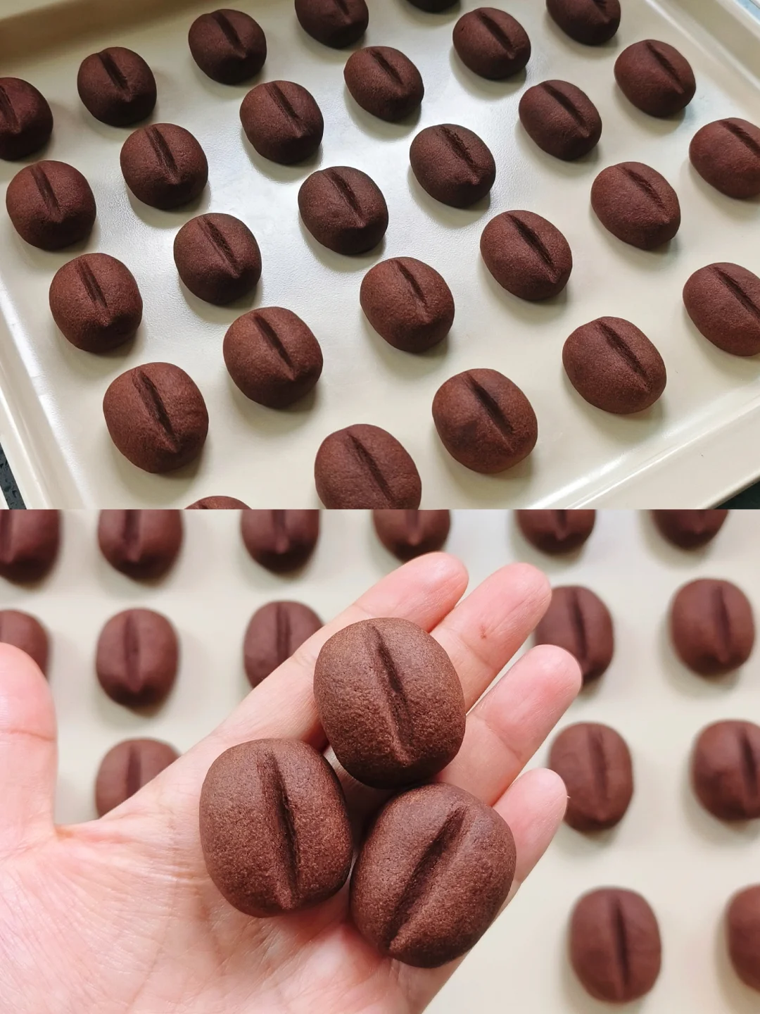 免打发🔥搅一搅就成功的咖啡豆曲奇