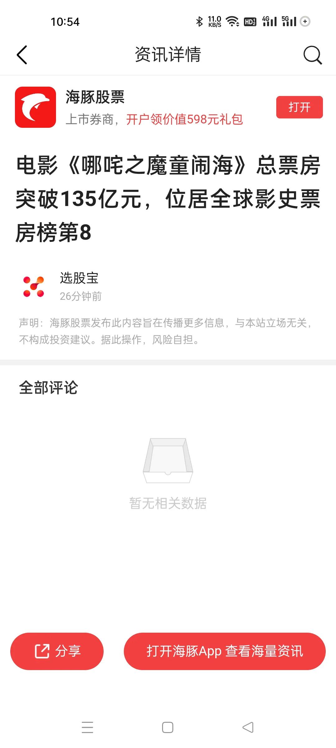 哪咤总票房已经突破135亿元，哪咤概念股前面是涨得真猛，但是最近回调不少。
这一