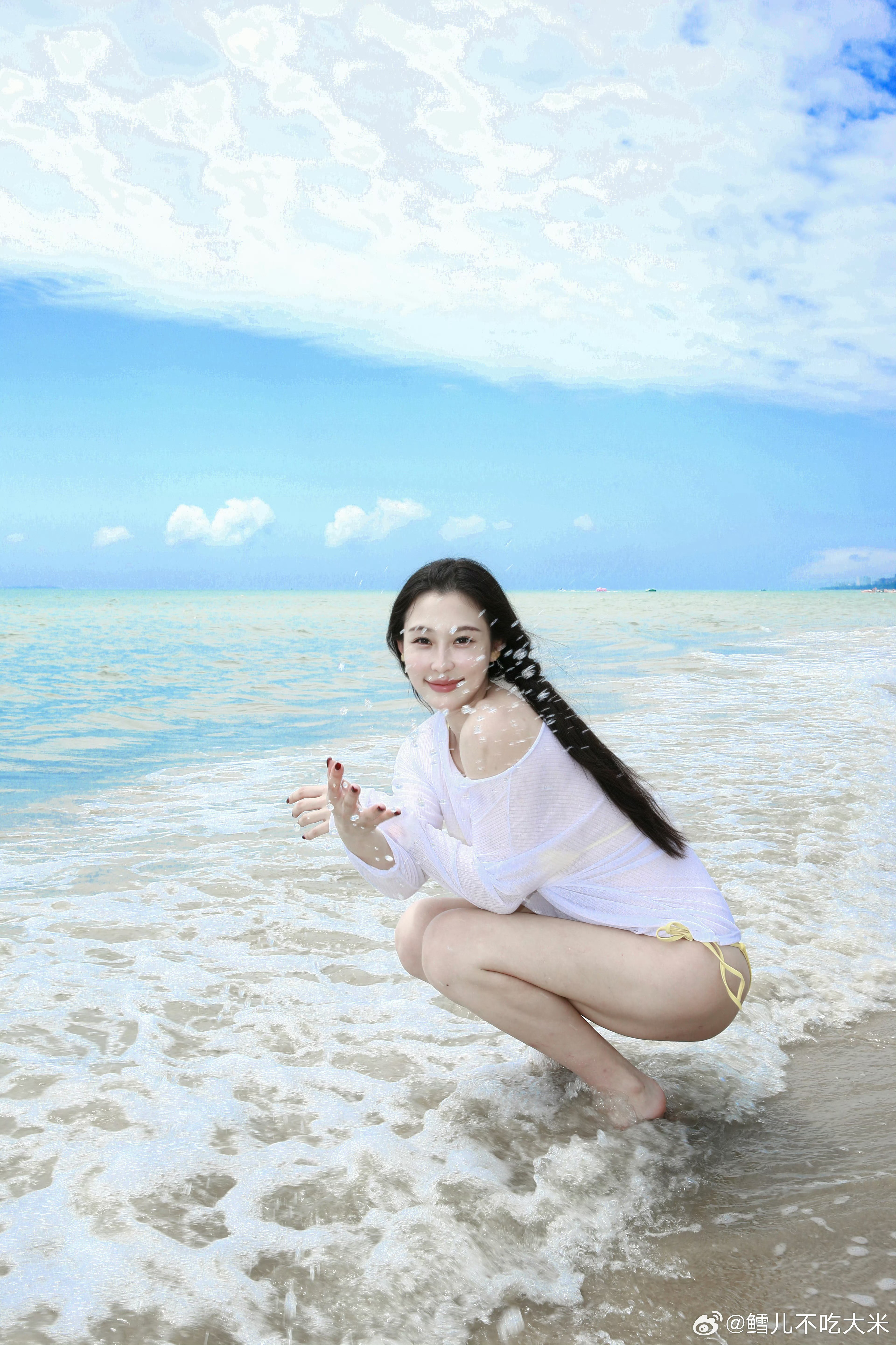 击剑秦雪海边plog🌊 