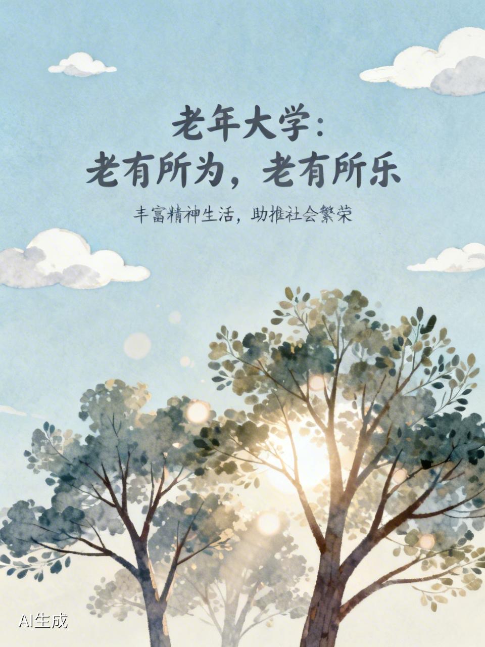 由于现代生活水平和医疗保障水平的提升，现代人的期望寿命显著提高，老年大学流行是为