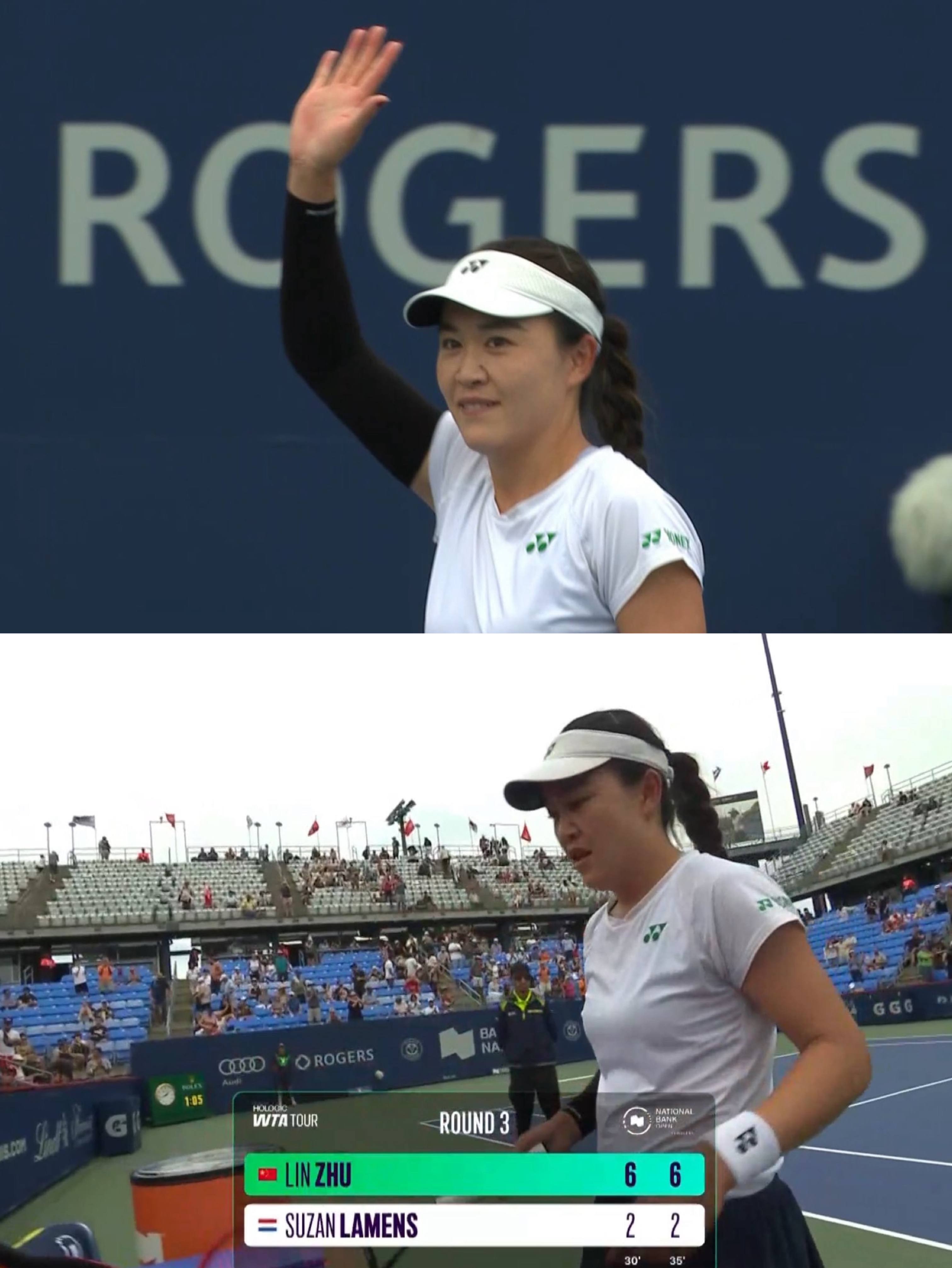 She is back!朱琳成为自12年李娜，22年郑钦文以来，首位打进加拿大1