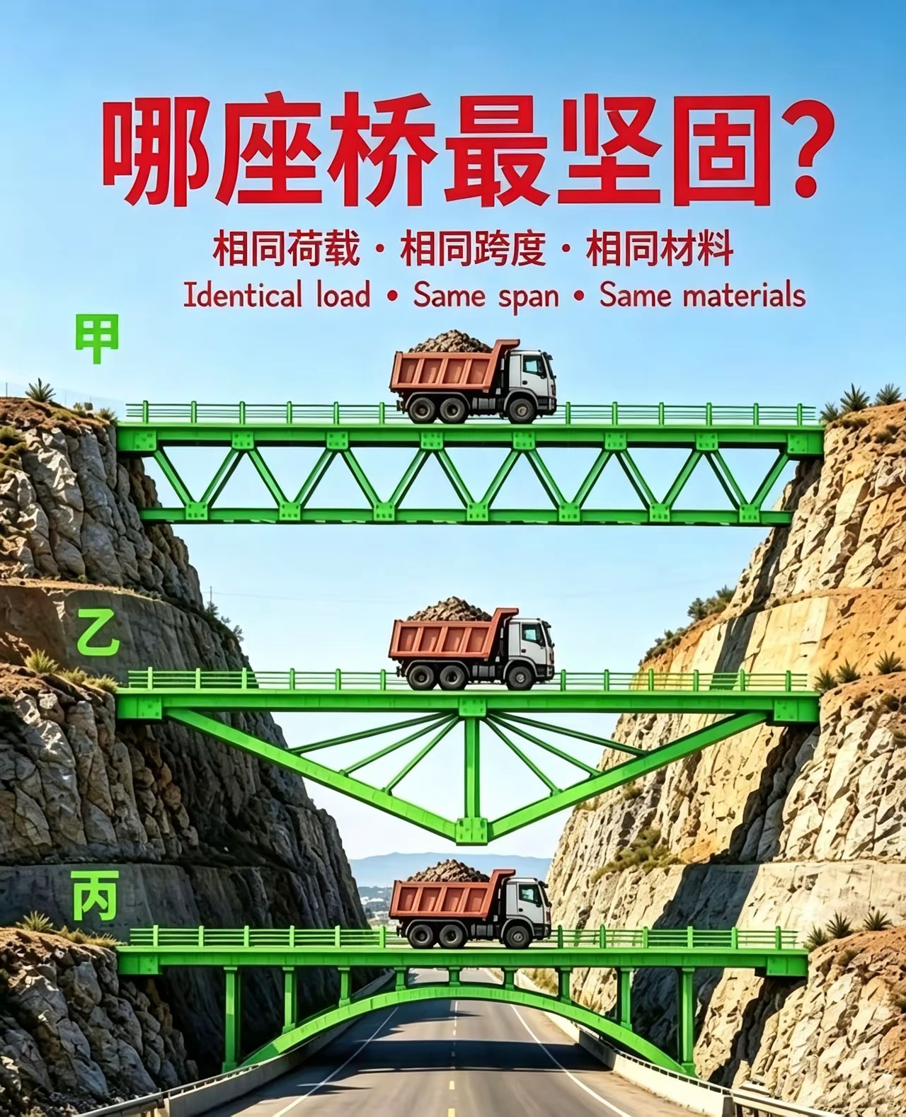哪种桥梁结构最坚固？ ​​​