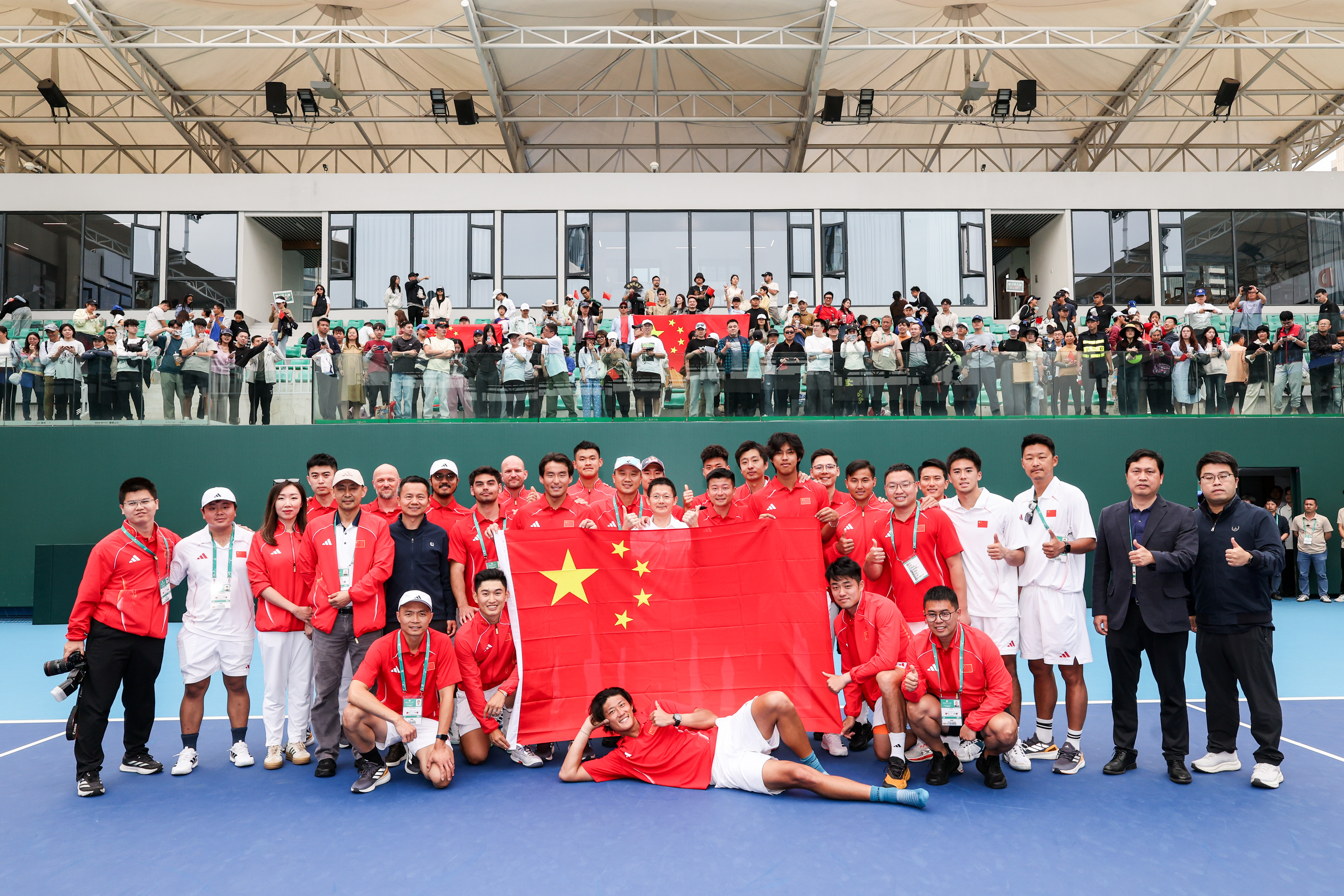 中国队首次跻身戴维斯杯世界Ⅰ组历史性的胜利✌️中国🇨🇳3-1葡萄牙🇵🇹小