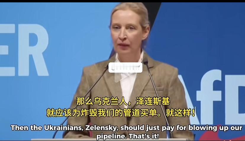 德国人醒悟了，这位铁娘子向乌克兰放狠话，他们终于想起了北溪管道的好，想起了大俄能