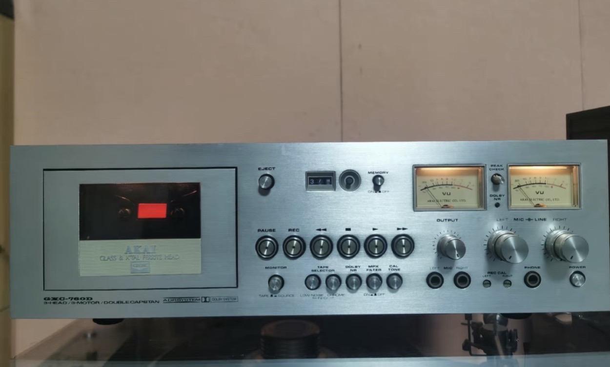 AKAI GXC-760D/磁带卡座 ，原装日本220v
七十年代旗舰机！
主要