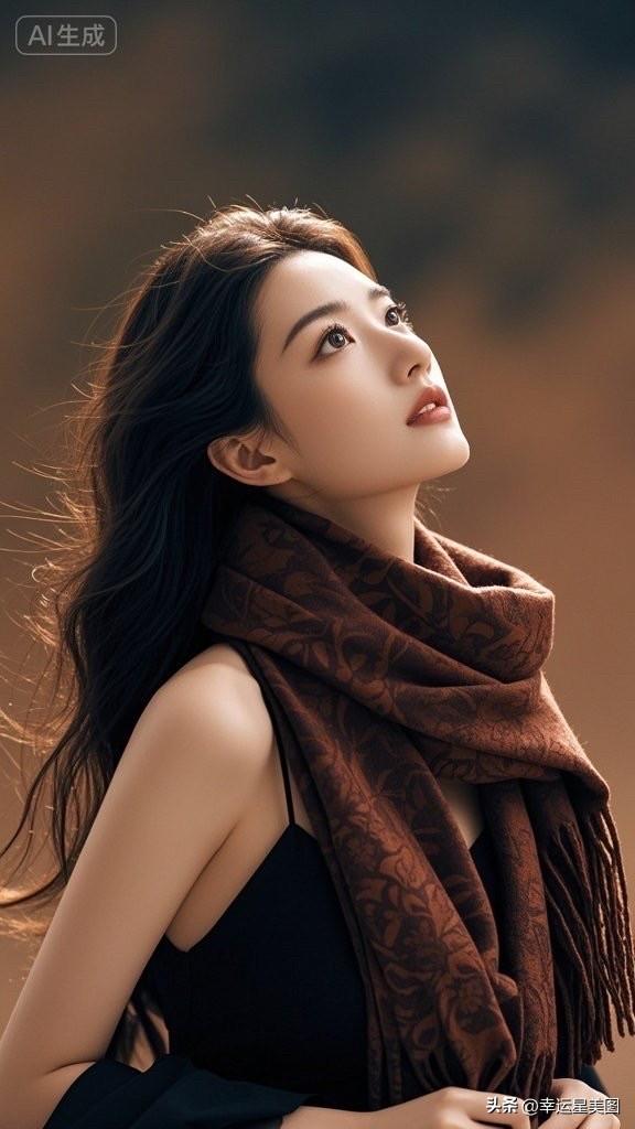 这位女士在阳光下显得好温柔。