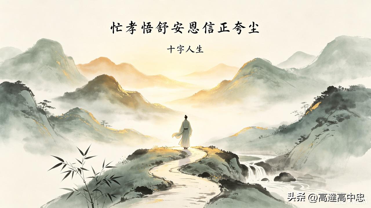 十字人生
 
人生一世，草木一秋，短短数十载，况味万千，凝缩不过十字：忙、孝、悟