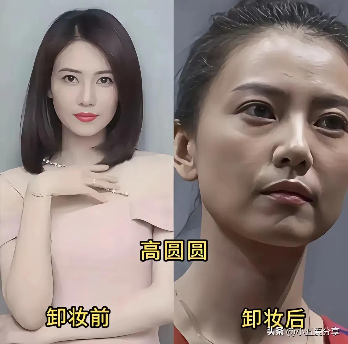 素颜都好精致。
高圆圆是时光偏爱的“天然美女”素面清透如露，高圆圆，从娱乐圈的典