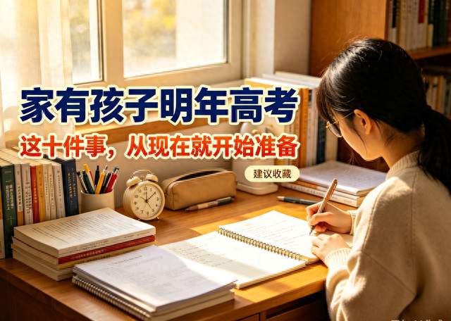 家有孩子明年高考，这十件事，从现在就开始准备（建议收藏）