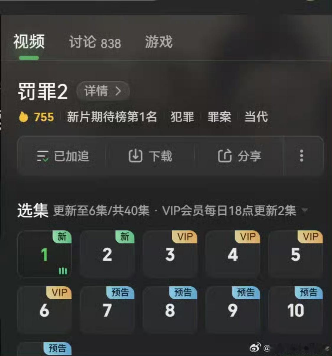 罚罪2开播黄景瑜秦枫黄景瑜罚罪2罚罪2爱奇艺热度破6000 第一天的成绩，提前2