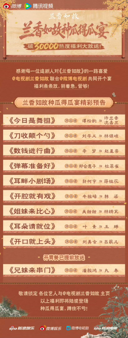 兰香如故破3万福利办了个春晚哇咔咔兰香如故破30000福利办了个春晚！居然🈶这