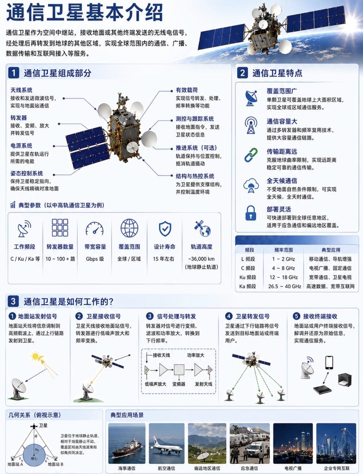 一张图看通信卫星