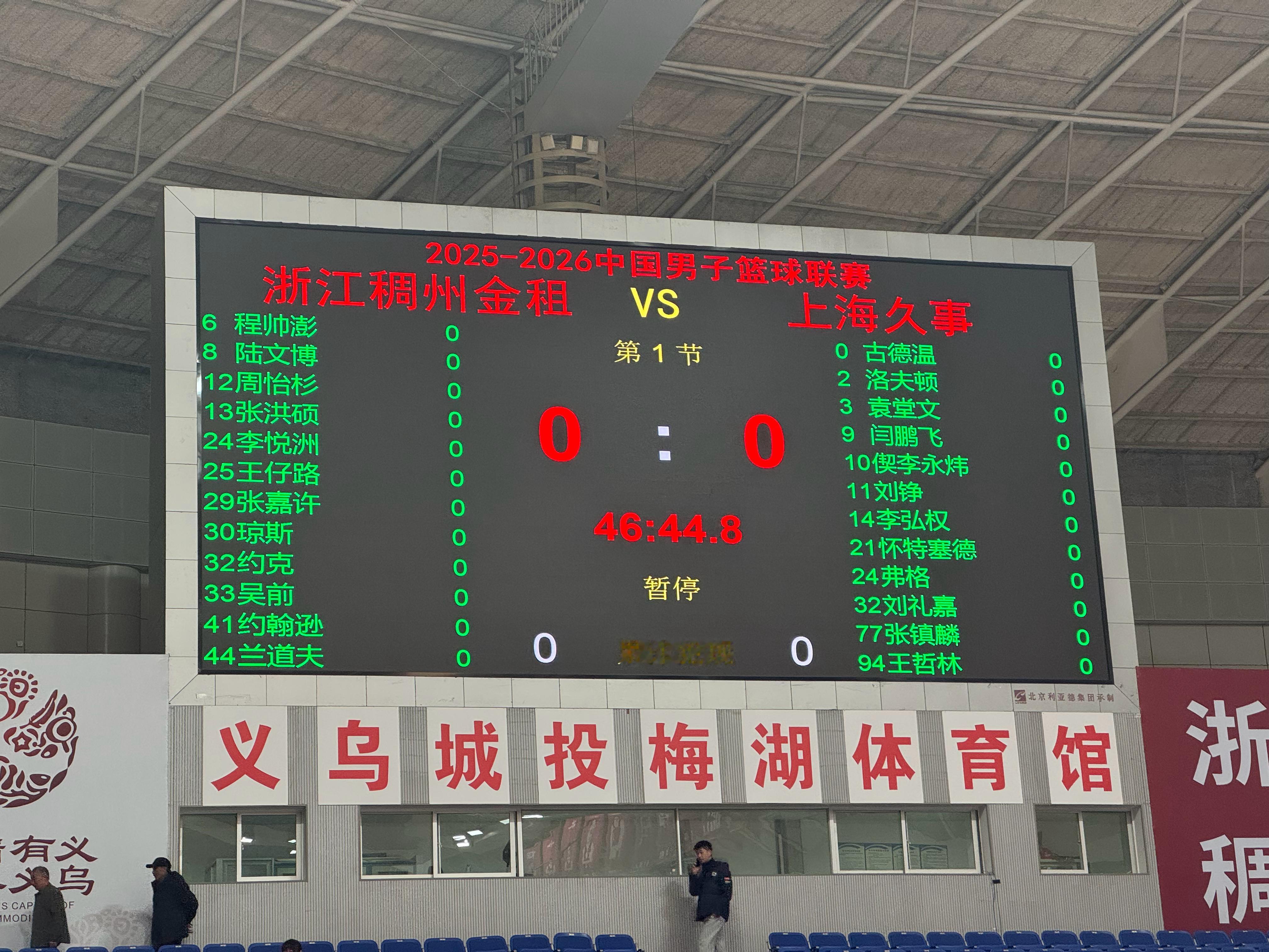 上海男篮12人名单不变，稠州方面程帅澎、王仔路伤愈复出。上海男篮vs浙江男篮上海
