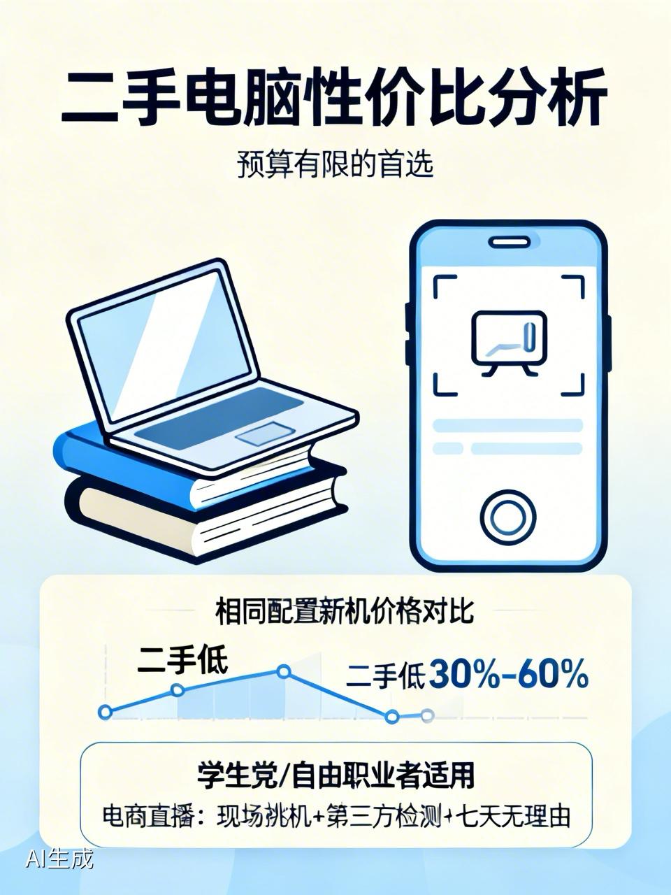 买二手电脑性价比高吗？
买二手电脑性价比挺高的。相同配置下，二手价格比新机低30